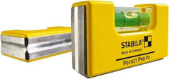 Stabila - Tubular & Pocket Levels Mounting Type: Pocket Clip Mounting Direction: Horizontal/Vertical - Exact Tool & Supply