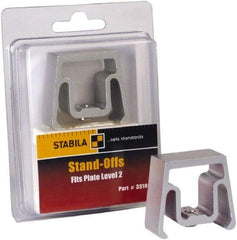 Stabila - Plate Level Standoff Mount - Silver, Use with 35610, 35712, 34610 & 34712 - Exact Tool & Supply