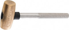 American Hammer - 3 Lb Head 1-3/4" Face Brass Hammer - Exact Tool & Supply