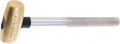 American Hammer - 1 Lb Head 1-1/8" Face Brass Hammer - Exact Tool & Supply