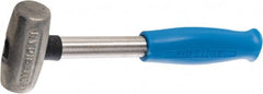 American Hammer - 2 Lb Head 1-1/2" Face Zinc Aluminum Alloy Nonmarring Hammer - Exact Tool & Supply