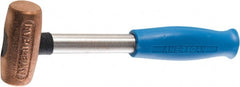 American Hammer - 4 Lb Head 1-5/8" Face Copper Hammer - Exact Tool & Supply