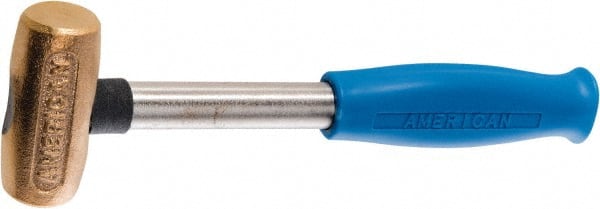 American Hammer - 1 Lb Head 1-1/8" Face Copper Hammer - Exact Tool & Supply