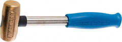 American Hammer - 1-1/2 Lb Head 1-1/4" Face Bronze Head Hammer - Exact Tool & Supply