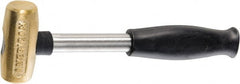 American Hammer - 1 Lb Head 1-1/8" Face Brass Hammer - Exact Tool & Supply