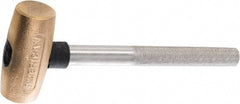 American Hammer - 2 Lb Head 1-1/2" Face Bronze Head Hammer - Exact Tool & Supply