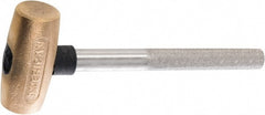 American Hammer - 1-1/2 Lb Head 1-1/4" Face Bronze Head Hammer - Exact Tool & Supply