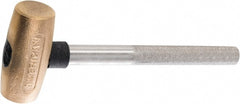 American Hammer - 1 Lb Head 1-1/8" Face Bronze Head Hammer - Exact Tool & Supply