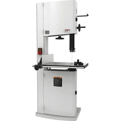 Jet - 18" Throat Capacity, Step Pulley Vertical Bandsaw - 2,300/3,800 SFPM, 1.75 hp, Single Phase - Exact Tool & Supply