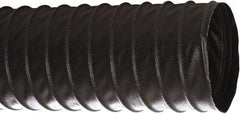 Flexaust - 4" ID, 29 Hg Vac Rating, 16 psi, Polyester Vacuum & Duct Hose - 25' Long, Black, 2.8" Bend Radius, -40 to 250°F - Exact Tool & Supply