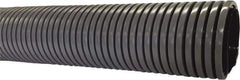 Flexaust - 4" ID, 29 Hg Vac Rating, 8 psi, Polyethylene Vacuum & Duct Hose - 50' Long, Gray, 9-1/2" Bend Radius, -40 to 140°F - Exact Tool & Supply
