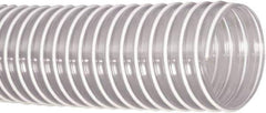 Flexaust - 12" ID, 2 Hg Vac Rating, 7 psi, PVC Vacuum & Duct Hose - 25' Long, Clear, 12" Bend Radius, 20 to 160°F - Exact Tool & Supply