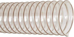 Flexaust - 2" ID, 29 Hg Vac Rating, 30 psi, Polyurethane Vacuum & Duct Hose - 25' Long, Clear, 2" Bend Radius, -65 to 225°F - Exact Tool & Supply