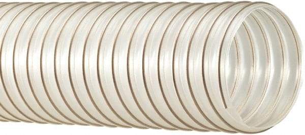 Flexaust - 60mm ID, 29 Hg Vac Rating, 30 psi, Polyurethane Vacuum & Duct Hose - 25' Long, Clear, 2-1/2" Bend Radius, -65 to 225°F - Exact Tool & Supply