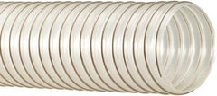 Flexaust - 175mm ID, 12 Hg Vac Rating, 16 psi, Polyurethane Vacuum & Duct Hose - 25' Long, Clear, 7" Bend Radius, -65 to 225°F - Exact Tool & Supply