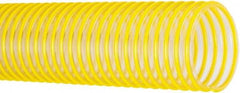 Flexaust - 6" ID, 10 Hg Vac Rating, 24 psi, Polyurethane Vacuum & Duct Hose - 25' Long, Yellow, 6-1/2" Bend Radius, -40 to 200°F - Exact Tool & Supply