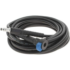 PRO-SOURCE - 2,600 Max psi Fixed Pressure Washer Hose - 25' Long, 6.35 Orifice, 1/4" Hole Size - Exact Tool & Supply
