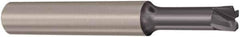 Seco - 3mm, 4 Flute, Single End, Solid Carbide, 0.5mm Corner Radius End Mill - 80mm OAL, 0° Helix, Right Hand Flute, 0.35mm LOC, Right Hand Cut, 30mm Extended Reach - Exact Tool & Supply