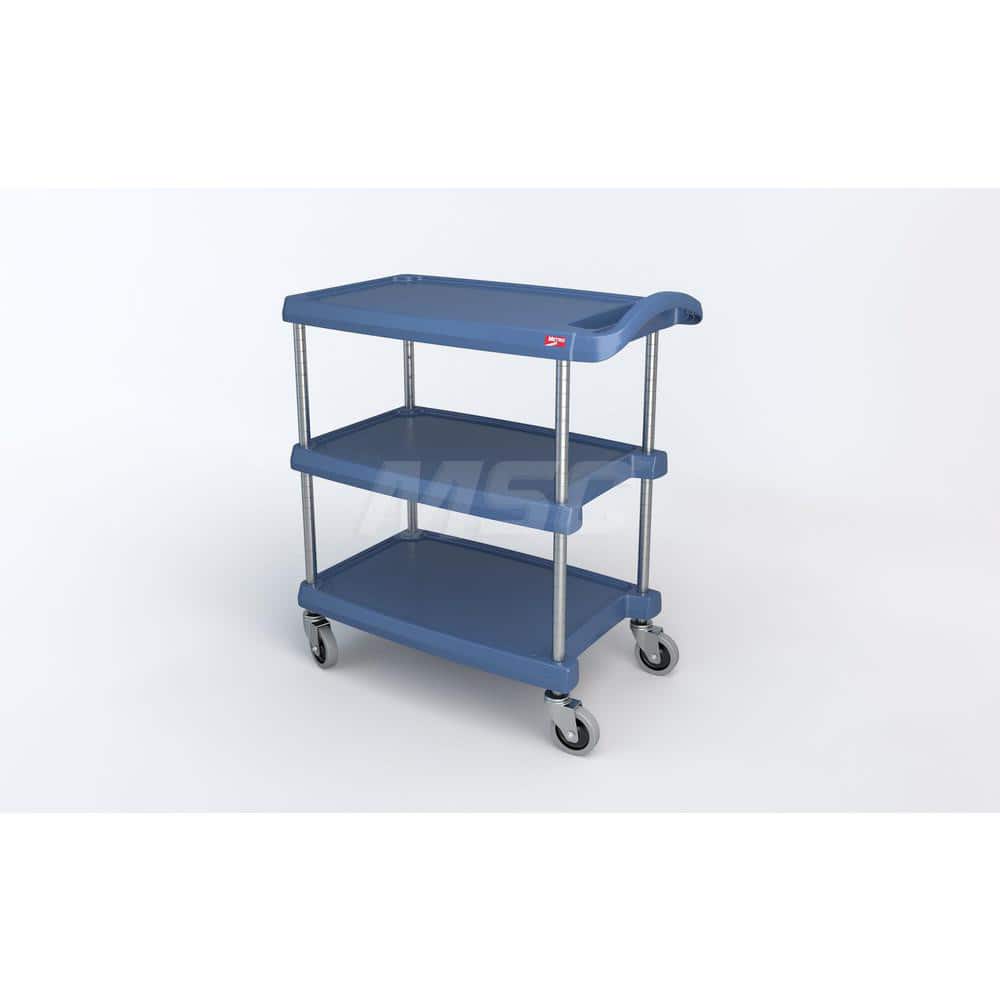 Metro - Carts; Type: Utility ; Load Capacity (Lb.): 400.000 ; Number of Shelves: 3 ; Width (Inch): 18-5/16 ; Length (Inch): 31-1/2 ; Height (Inch): 35-1/2 - Exact Tool & Supply