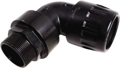 Transair - 1-1/2" ID, 40mm OD, 90° Male Elbow - Plastic, 232 Max psi, 2 Male NPT - Exact Tool & Supply