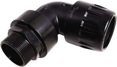 Transair - 1/2" ID, 16.5mm OD, 90° Male Elbow - Plastic, 232 Max psi, 1/2 Male NPT - Exact Tool & Supply