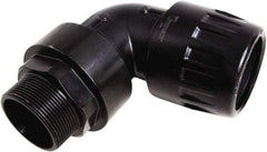 Transair - 7/8" ID, 25mm OD, 90° Male Elbow - Plastic, 232 Max psi, 1 Male NPT - Exact Tool & Supply