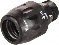 Transair - 1-1/2" ID, 40mm OD, Male Connector - Plastic, 232 Max psi, 1 Male NPT, 4-3/8" Long - Exact Tool & Supply