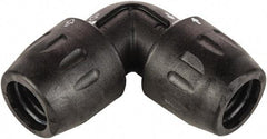 Transair - 1/2" ID, 16.5mm OD, 90° Union Elbow - Plastic, 232 Max psi - Exact Tool & Supply