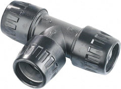 Transair - 1/2" ID, 16.5mm OD, Equal Tee - Plastic, 232 Max psi, 4-3/4" Long - Exact Tool & Supply