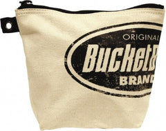 Bucket Boss - 1 Pocket Holster - Canvas, Cream & Black, 10" Wide x 1" High - Exact Tool & Supply