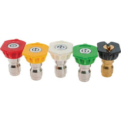 PRO-SOURCE - 2,600 psi Fixed, Quick Connect Pressure Washer Nozzle - 1/4" Orifice Diam - Exact Tool & Supply