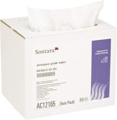 NuTrend Disposables - Dry Aerospace Wipes - Pop-Up, 12" x 16-1/2" Sheet Size, White - Exact Tool & Supply