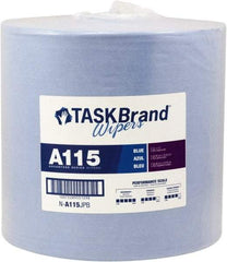 NuTrend Disposables - Dry General Purpose Wipes - Jumbo Roll, 12" x 13" Sheet Size, Blue - Exact Tool & Supply