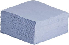 NuTrend Disposables - 1/4 Fold General Purpose Wipes - Poly Pack, 12" x 13" Sheet Size, Blue - Exact Tool & Supply