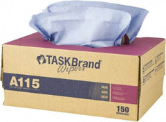 NuTrend Disposables - Dry General Purpose Wipes - Pop-Up, 12" x 16-3/4" Sheet Size, Blue - Exact Tool & Supply