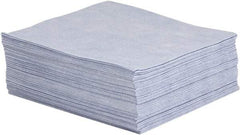 NuTrend Disposables - 1/4 Fold General Purpose Wipes - Poly Pack, 12" x 13" Sheet Size, Blue - Exact Tool & Supply