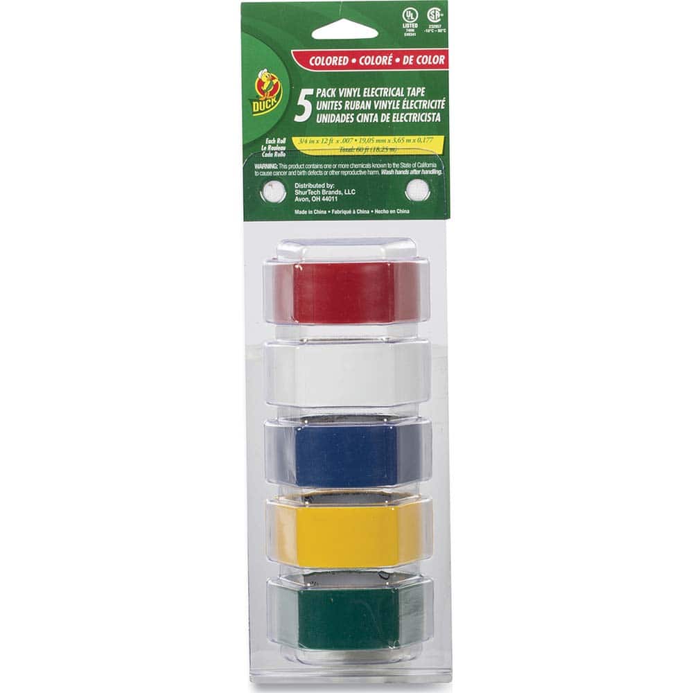 Duck - Electrical Tape; Width (Inch): 3/4 ; Length Range: 1 yd. - Exact Tool & Supply