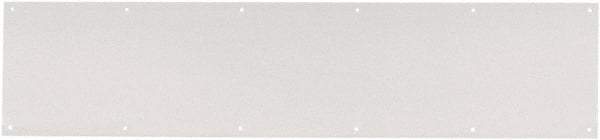 IVES - 34" Long x 8" High Stainless Steel Kickplate - Satin Chrome Finish - Exact Tool & Supply