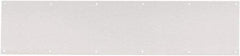 IVES - 34" Long x 10" High Stainless Steel Kickplate - Satin Chrome Finish - Exact Tool & Supply