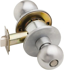 Falcon - Satin Chrome Privacy Knob Lockset - Exact Tool & Supply