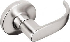 Schlage - 1-3/8 to 2" Door Thickness, Satin Chrome Privacy Knob Lockset - Exact Tool & Supply