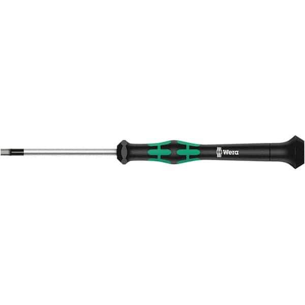 Wera - 0.028" Precision Miniature Hex Driver - 1-37/64" Bade Length, Multi Handle, 157mm OAL - Exact Tool & Supply