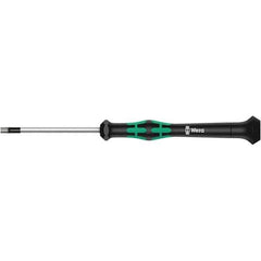 Wera - 0.028" Precision Miniature Hex Driver - 1-37/64" Bade Length, Multi Handle, 157mm OAL - Exact Tool & Supply