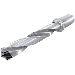 Iscar - 34 to 34.9mm Diam, 5xD, 170.5mm Max Drill Depth, 32mm Shank Diam, 269.2mm OAL, Replaceable Tip Drill - HFP-IQ Insert, 34 Seat Size, DFN Toolholder, Series ChamIOdrill - Exact Tool & Supply