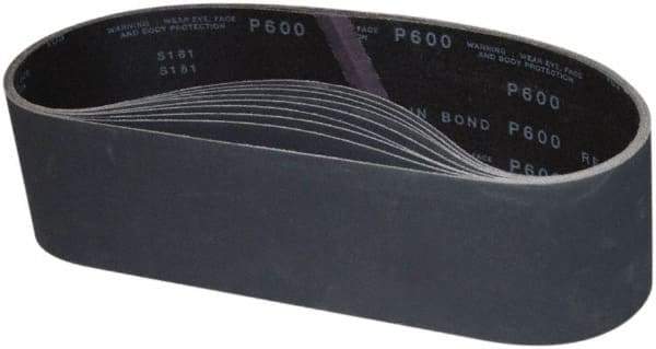 Camel Grinding Wheels - 4" Wide x 36" OAL, 80 Grit, Silicon Carbide Abrasive Belt - Silicon Carbide, Fine, Coated, Y Weighted Backing, Dry, Series S181 - Exact Tool & Supply