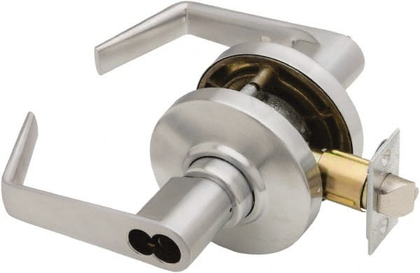 Schlage - Entrance Lever Lockset for 1-3/8 to 1-7/8" Thick Doors - Exact Tool & Supply