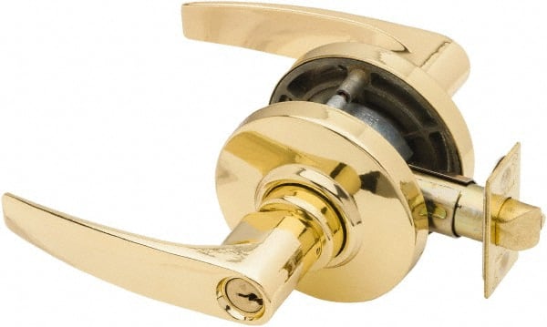 Schlage - Storeroom Lever Lockset for 1-3/8 to 1-7/8" Thick Doors - Exact Tool & Supply