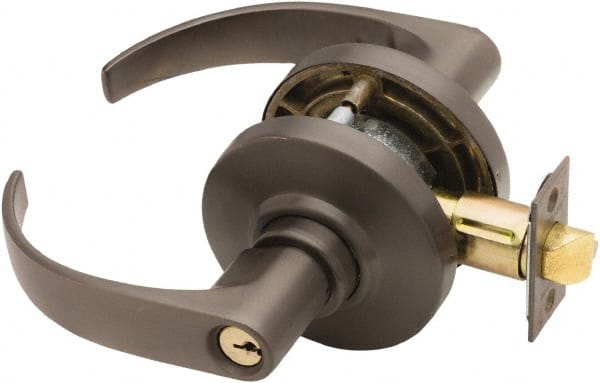 Schlage - Entrance Lever Lockset for 1-3/8 to 1-7/8" Thick Doors - Exact Tool & Supply