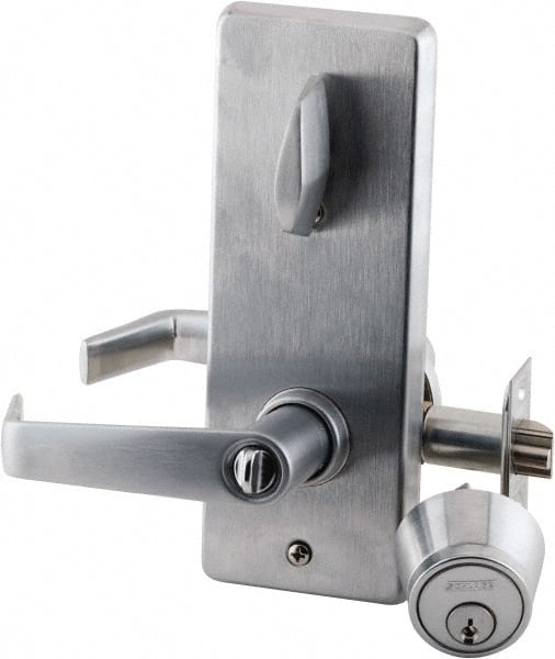 Schlage - Entrance Lever Lockset for 2-1/8" Thick Doors - Exact Tool & Supply