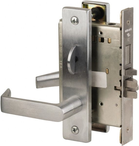 Schlage - Entrance Lever Lockset for 1-3/4" Thick Doors - Exact Tool & Supply